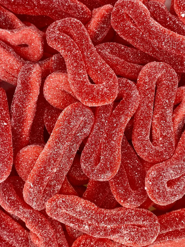 Anneaux fraises sucrés 100g