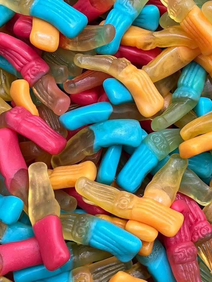 Bouteille multicolore lisse 100g